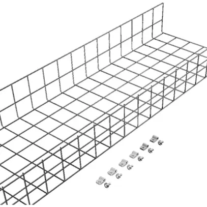 Canale a griglia Rittal TX, 120×300×2200mm, acciaio verniciato nero 