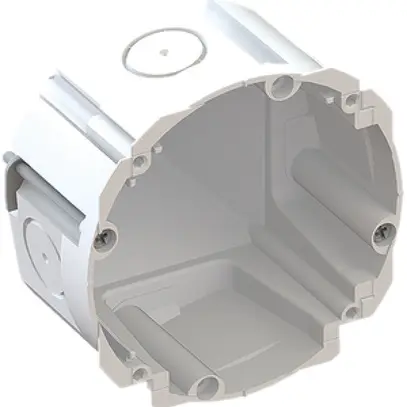 Scatola per parete cava AGRO 1×1 Quickbox H1 Ø83mm senza alogeno bianco 
