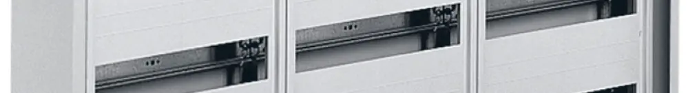 Distributeur AP Hager univers 3-rangées 144UM IP30 1050×500×160mm 