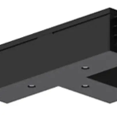 Alimentation en T Sylvania OneTrack 3 phases DALI noir à gauche intérieur 