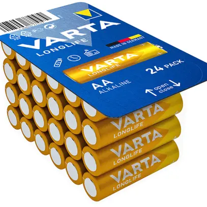 Batterie Alkali VARTA Longlife AA Pack à 24 Stück 