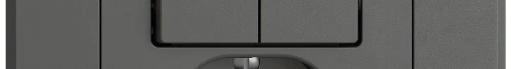 Kit di montaggio INC EDIZIO.liv SNAPFIX® per combi.T13 con 2 tasti shutter grs 