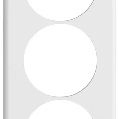 Piastra di copertura INC STANDARDdue SNAPFIX® 3×1/1×3 3×Ø58 90×210mm bi 