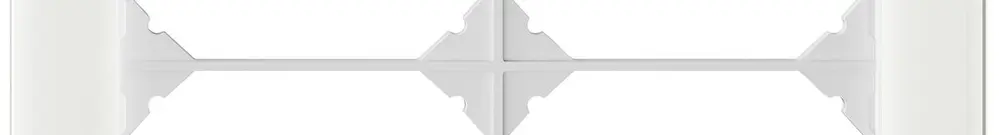 Telaio di copertura INC EDIZIO.liv prestige SNAPFIX® 2×2 154×154mm vetro bianco 