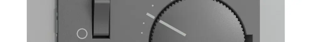 UP-Raumthermostat EDIZIOdue dunkelgrau, mit Schalter 