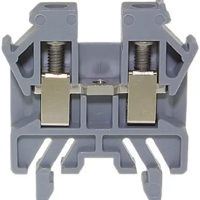 Morsetto di passaggio componibile WZ 0.5…2.5mm² 24A 400V vite 2×1 DIN 15mm gr 