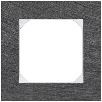 Telaio di cop. KAL.art 1×1 94×94mm ardesia nero 