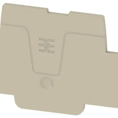 Piastra terminale Weidmüller SEP 2T 2.5mm² 2.1mm V0 beige 