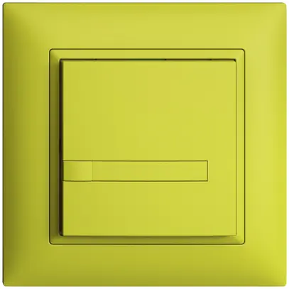Pulsante INC KNX 1×EDIZIOdue lemon RGB senza LED con inserto carta 