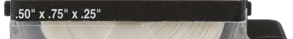 Cassette d'étiquettes Panduit MP, auto-laminant, 12.7×19.1mm clair/blanc 