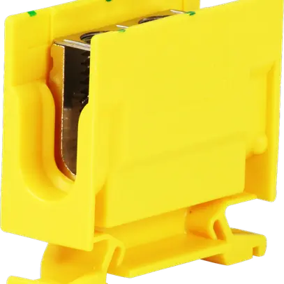 Morsetto di derivazione Woertz 16…35mm² 125A 750V vite 2×1 guida DIN 35mm ve/gi 