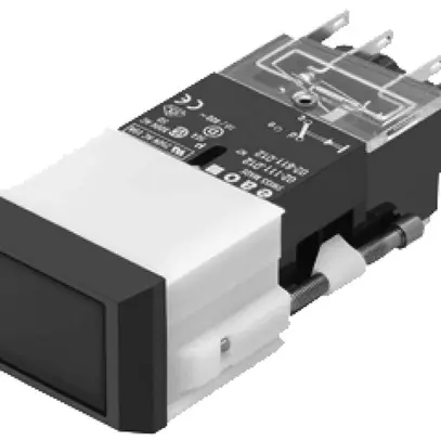 Allogiamento per pulsante luminoso EAO02 piatto 29.2×21.2mm 2C IP40 