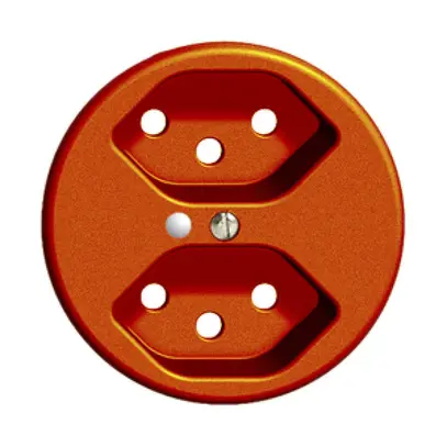 Disco frontale FH 2×T13 arancione Ø58mm con lente 