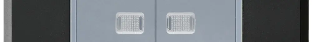 Interruttore INC robusto IP55 schema 3+3 2×illuminato nero per combinazione 