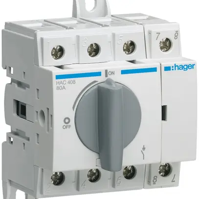 Interruttore sezionatore Hager HAC408 4L 80A 