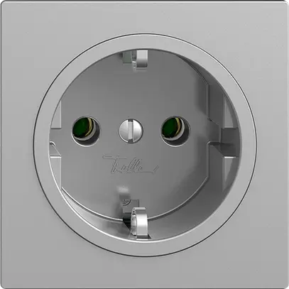 Presa SCHUKO EDIZIOdue F, 16A, 250VAC, L+N+PE silver 