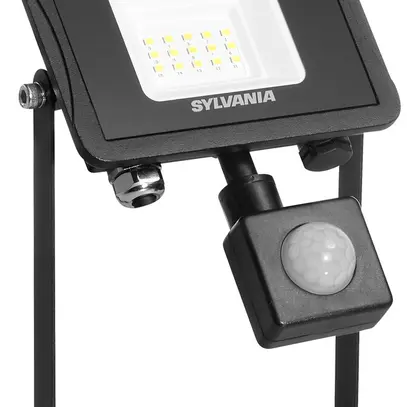 LED-Strahler Sylvania SylFlood PIR 10.5W 1000lm 840 IP65 110° 190×125mm schwarz 