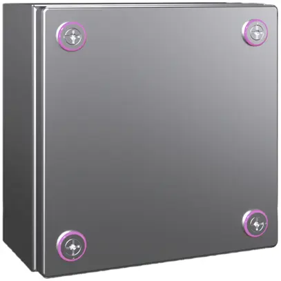 Petit boîtier Rittal KX Jonction, IP66, 200×200×120mm, acier fin V2A 