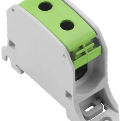 Blocco di distribuzione Weidmüller WPD 130 1×50/1×50mm² 120A 1000V TS35 verde 
