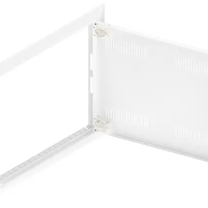 Porta con fessura e cornice SE Pragma bianco per 2campi/3file 