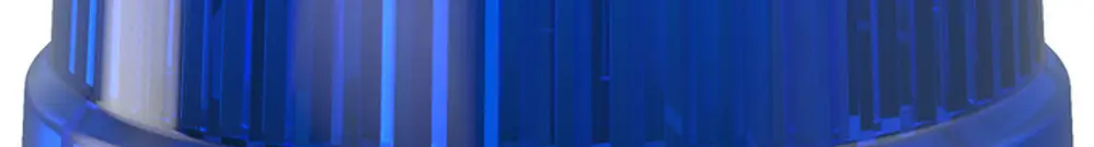 Blitz- und Dauerleuchte WERMA Mini TwinLIGHT Combi, 12VAC/DC, blau 