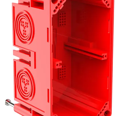 Scatola per cassaforma CRALLO-LEU 138×78×73mm 2×1 senza alogeni rosso 