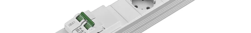 Steckdosenleiste Rittal DK 7240.240 19" 1HE 230VAC/16A 5×SCHUKO Sicherung 