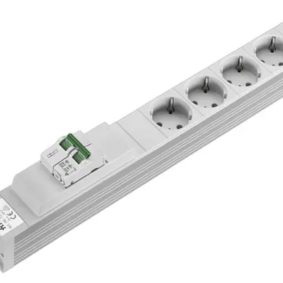 Steckdosenleiste Rittal DK 7240.240 19" 1HE 230VAC/16A 5×SCHUKO Sicherung 