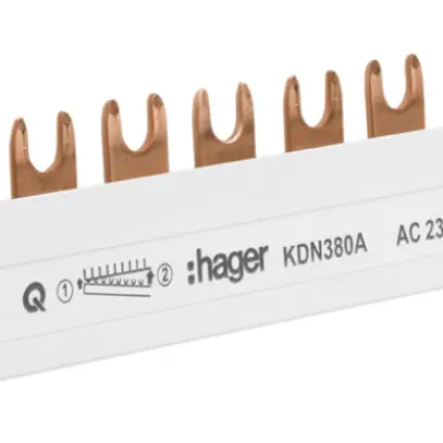 Pettine di raccordo 3P 16mm² Hager 