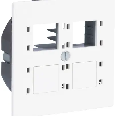 Kit de montage R&M droit pour 4×RJ45 cat.6A 60×60mm blanc 