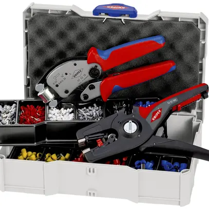 Coffret d'assortiment à sertir KNIPEX 97 90 14 pour embouts de câble 