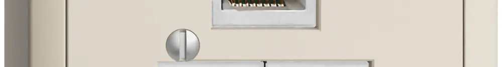 Scatola AP 3×RJ45/s 4P sep. EDIZIOdue R&M swissline crema 