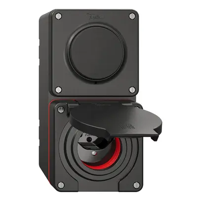 NAP-Kombination NEVO S3/1L+T13 IP55 gemäss SN 441011 Serie m.roter Dichtung, sz 