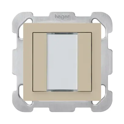 Poussoir ENC kallysto B KNX 2× s/e-link beige 