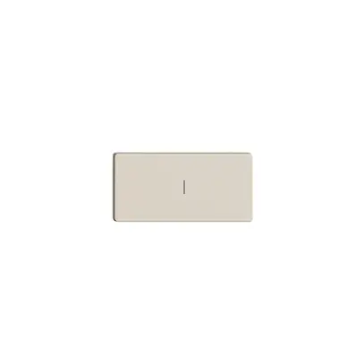 Pulsante 1/2 INC Edue Wiser simbolo l (on) crema 