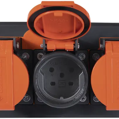 Prise multiple Steffen PROFESSIONAL 3×T15 3m noir 