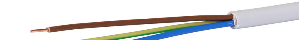 Installationskabel FE0 3×1.5mm² LNPE Dca, grau Ring à 100m