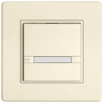 Poussoir KNX RGB ENC EDIZIO.liv SNAPFIX® capteur temp.RGB-LED étiqu.1×com.2T cr 