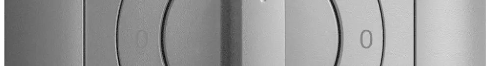 Kit frontale EDIZIOdue 0-1-0-1 88×88mm silver per interruttore rotativo 