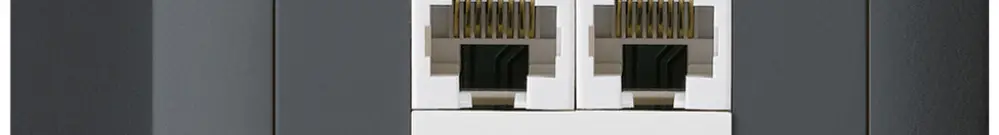 AP-Dose kallysto 2×RJ45u parallel anthrazit 