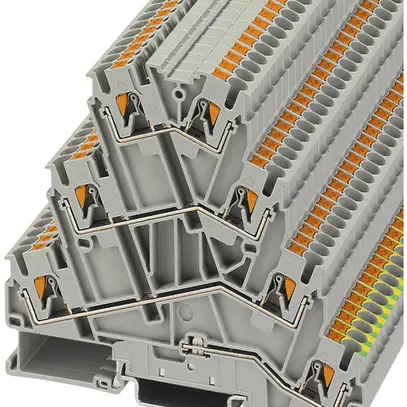 Borne à étages pour installations Phoenix Contact PT 2.5-PE/3L 0.14…4mm² gris 