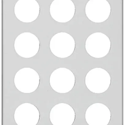 Plaque de recouvrement 4×3 12×43 blanc 