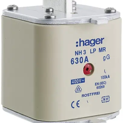 Fusibile HPC Hager DIN2 500VAC 125A gR segnalatore centrale inossidabile 