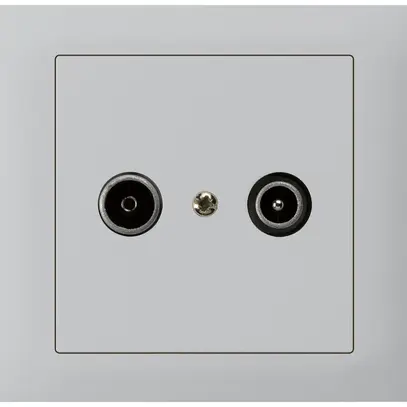 Presa di passaggio INS kallysto TV-R 19dB grigio chiaro 
