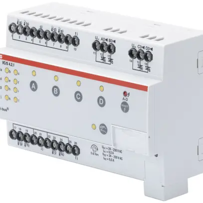 REG-Ventilantriebs-Controller ABB VC/S 4.1.2 KNX, 4-fach, bedienbar 