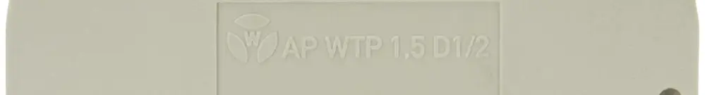 Parete d'estremità Wieland AP, p.morsetti di giunzione WTP 1.5 D1/2…, 55.2mm gr 