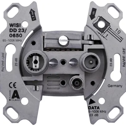 Prise de données R/TV DD23 23dB 5…65MHz, sans crampon 