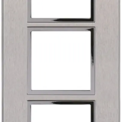 En-tête ENC Legrand Arteor 3×1, vertical, stainless steel 