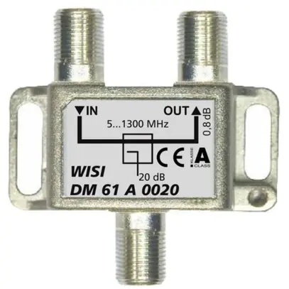 Deviatore F WISI DM61A 0020 1 volta 20dB 5…1300MHz 