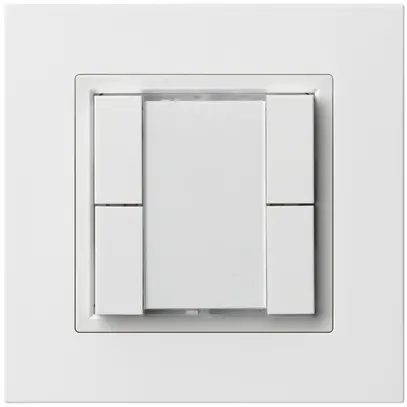 Poussoir multifonction ENC kallysto.pro KNX RF 4× blanc 